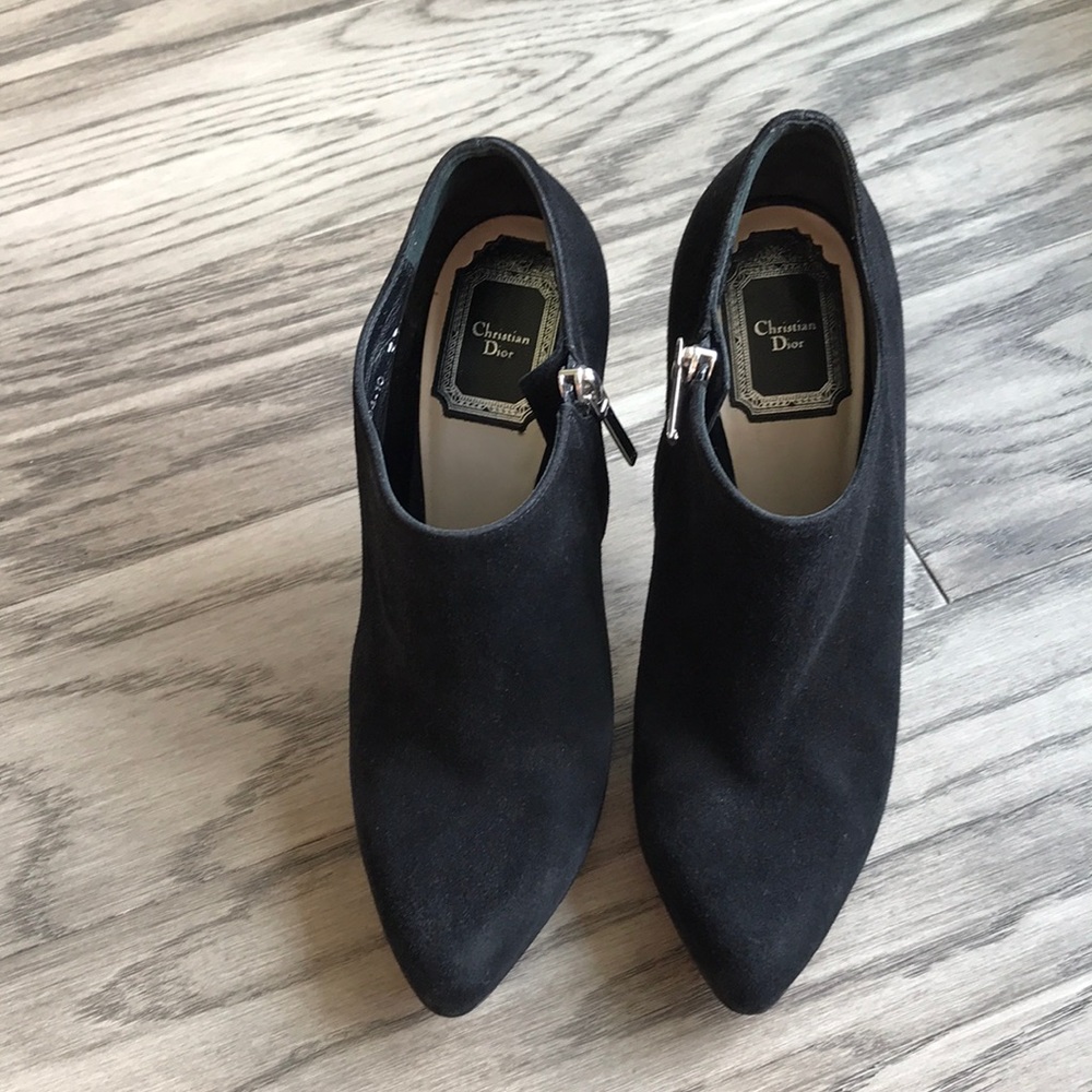 Christian Dior ankle heels boots size 37.5, US 7.5